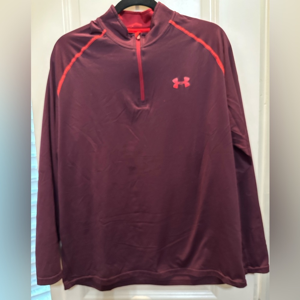 Men’s Under Armour Loose Fit 1/4 Zip Pullover, Size Large